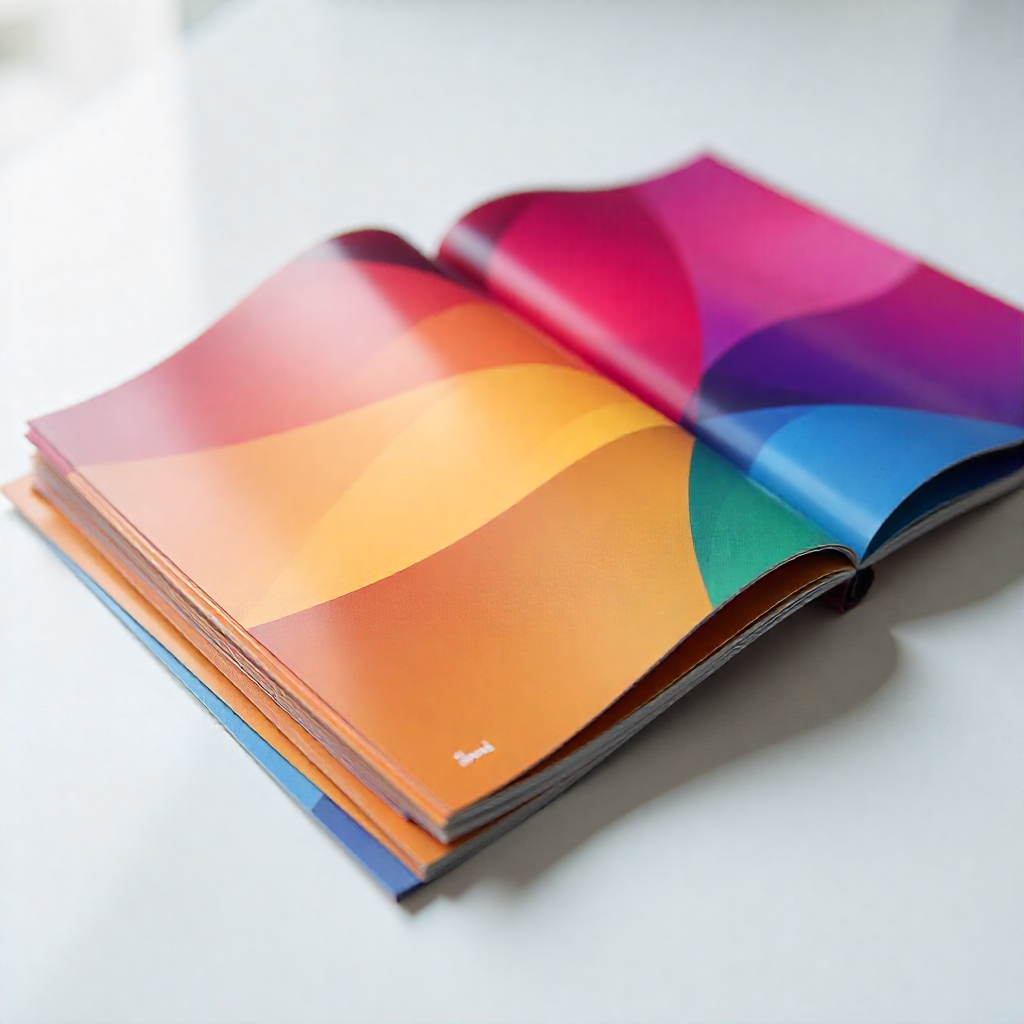 Collection of sustainable printing samples including business cards and brochures from Specialaestudio